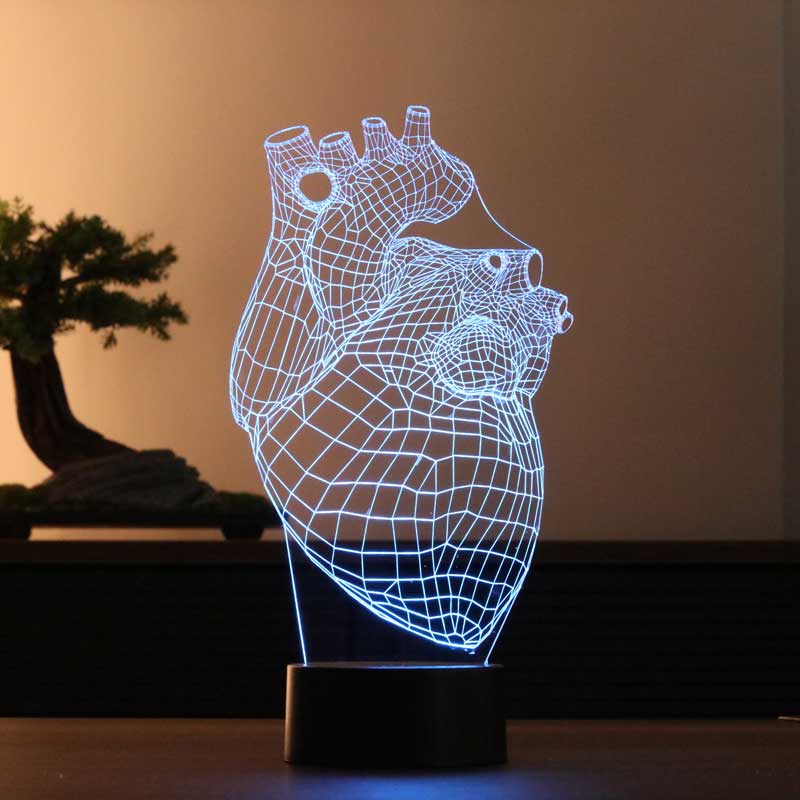 Lovity™ Kalbim Seninle - 3D Gece Lambası