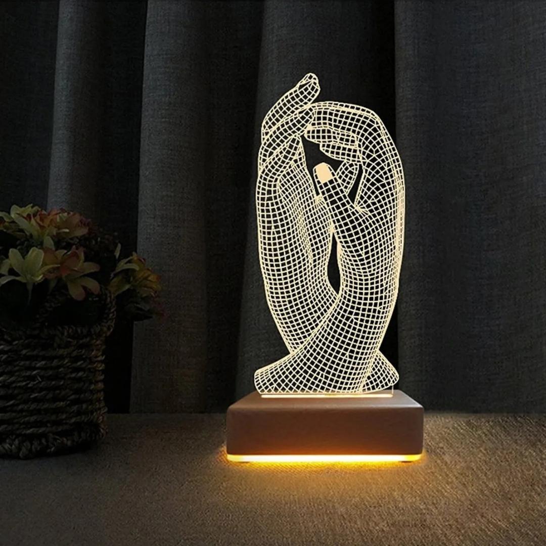 Lovity™ Aşık Eller Tasarımlı Lamba