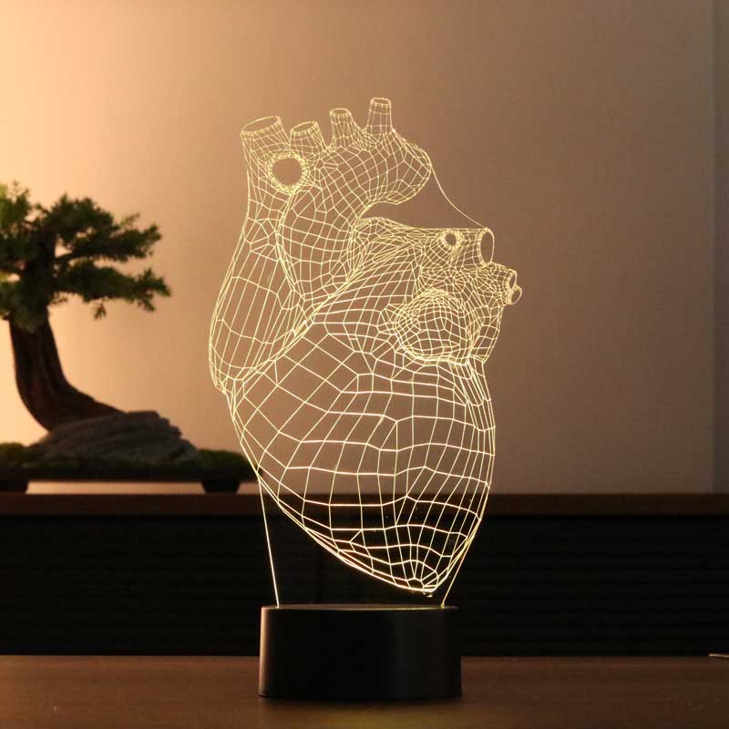 Lovity™ Kalbim Seninle - 3D Gece Lambası