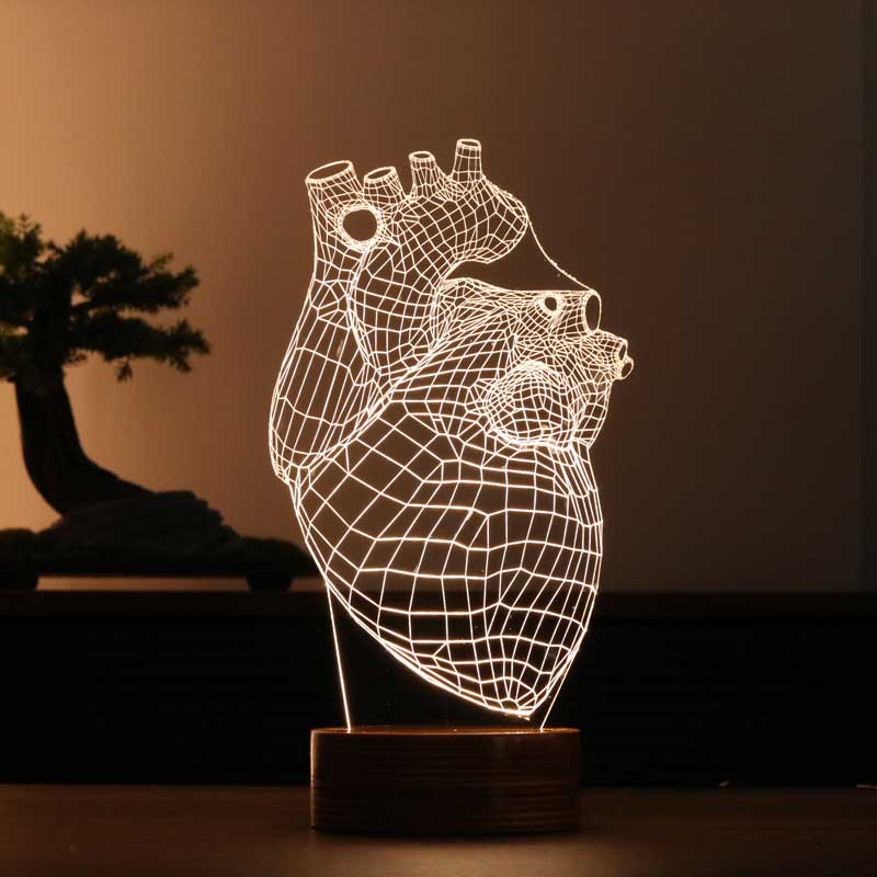 Lovity™ Kalbim Seninle - 3D Gece Lambası