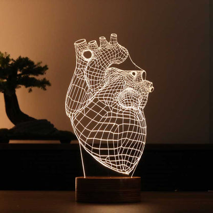Lovity™ Kalbim Seninle - 3D Gece Lambası