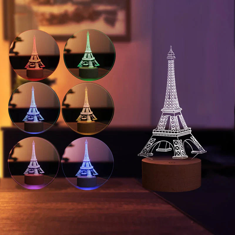 Lovity™ Paris Rüyası - 3D Gece Lambası