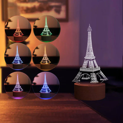 Lovity™ Paris Rüyası - 3D Gece Lambası