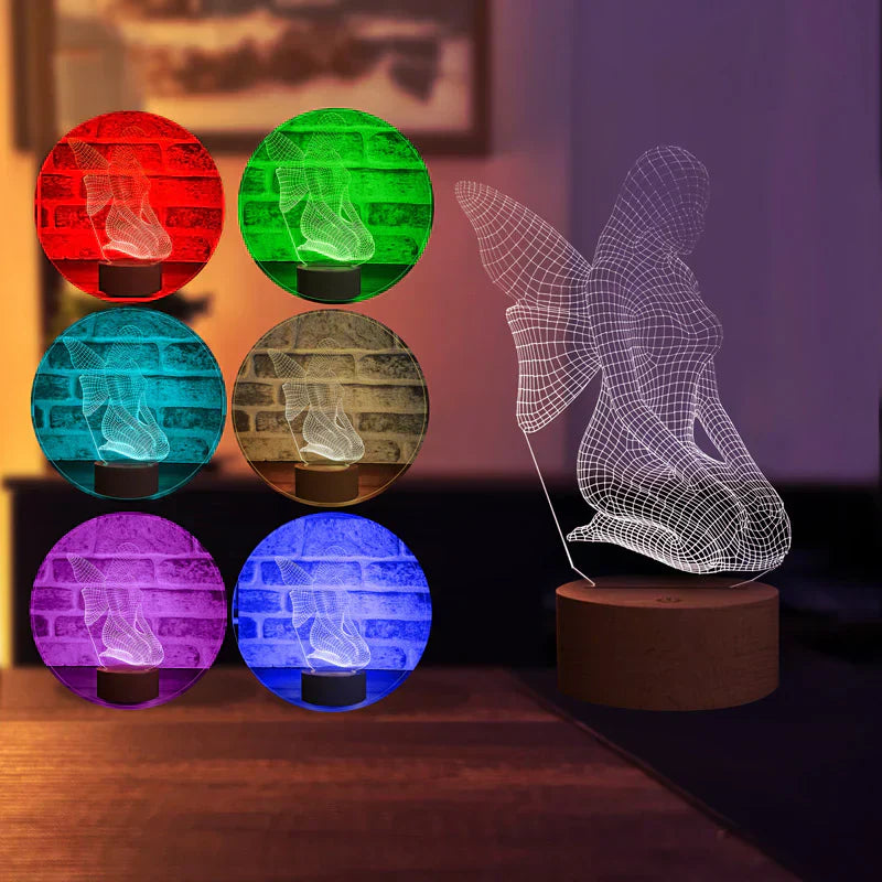 Lovity™ Peri Rüyası - 3D Gece Lambası