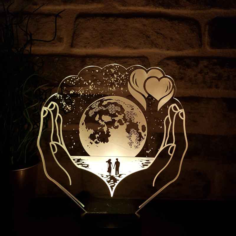 Lovity™ Benim Dünyam Sensin - 3D Gece Lambası