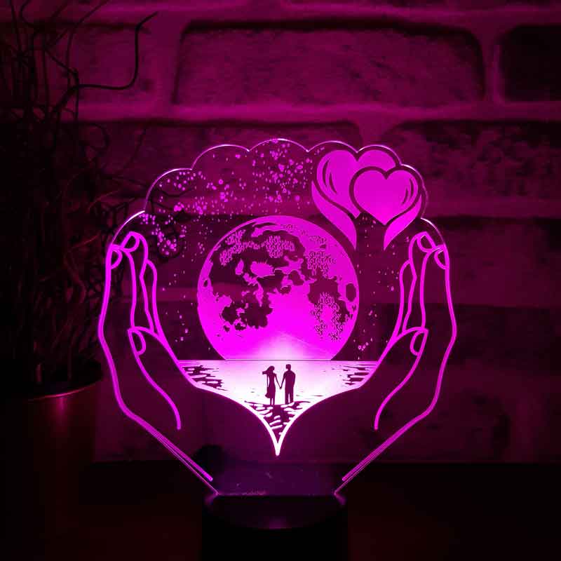 Lovity™ Benim Dünyam Sensin - 3D Gece Lambası