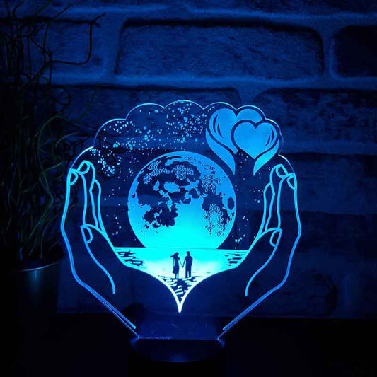 Lovity™ Benim Dünyam Sensin - 3D Gece Lambası