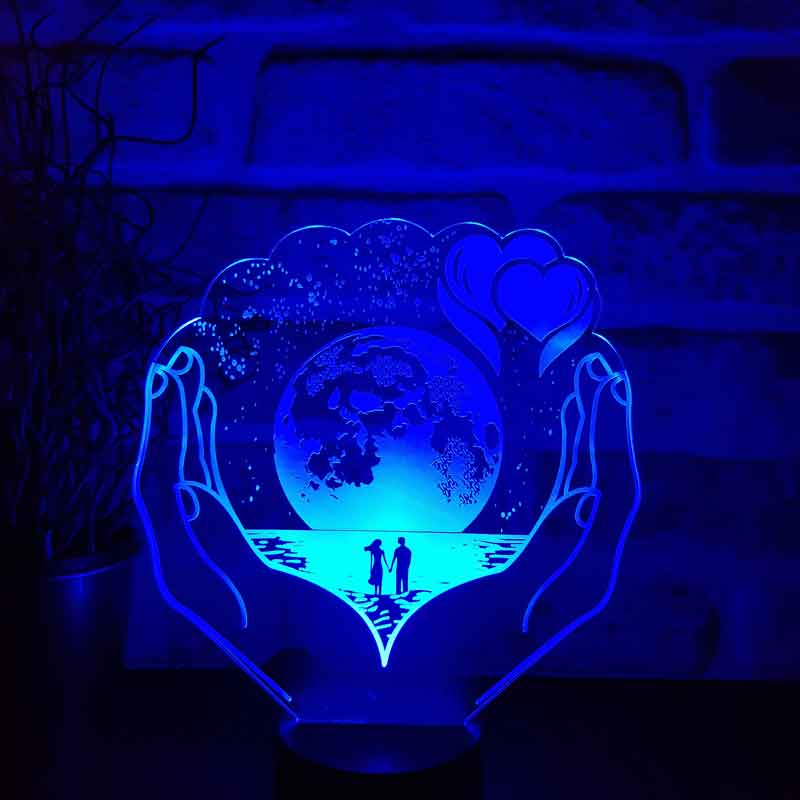Lovity™ Benim Dünyam Sensin - 3D Gece Lambası