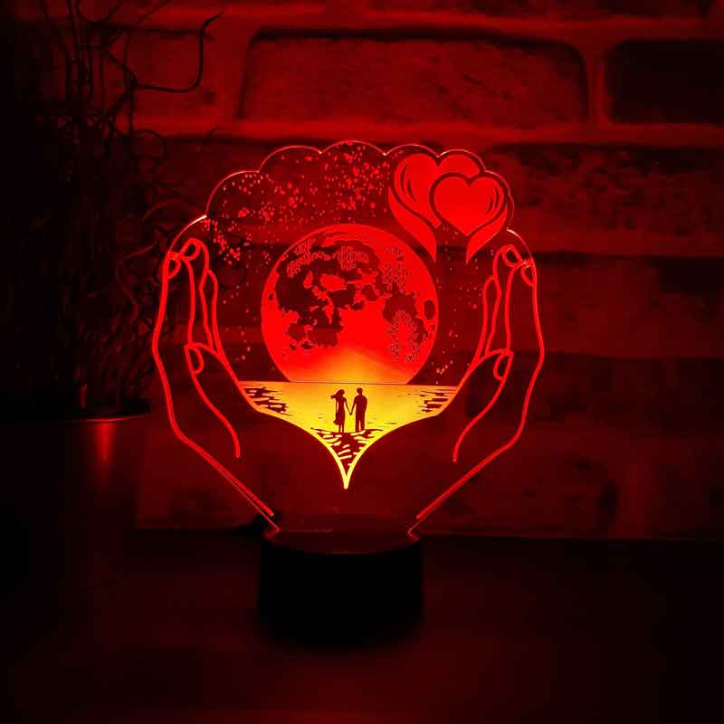 Lovity™ Benim Dünyam Sensin - 3D Gece Lambası