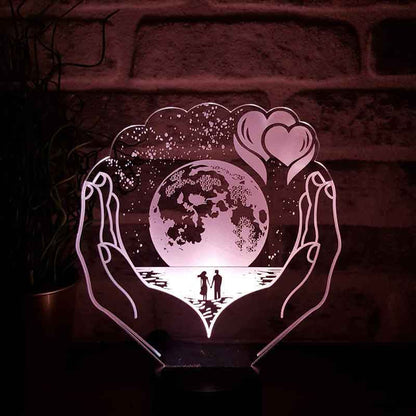 Lovity™ Benim Dünyam Sensin - 3D Gece Lambası