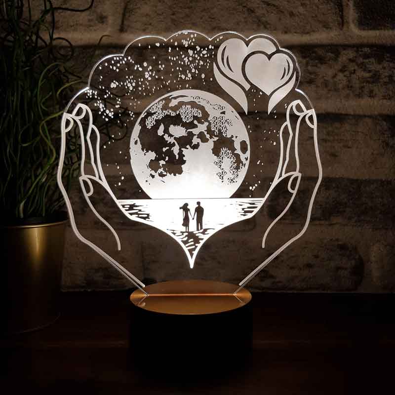 Lovity™ Benim Dünyam Sensin - 3D Gece Lambası