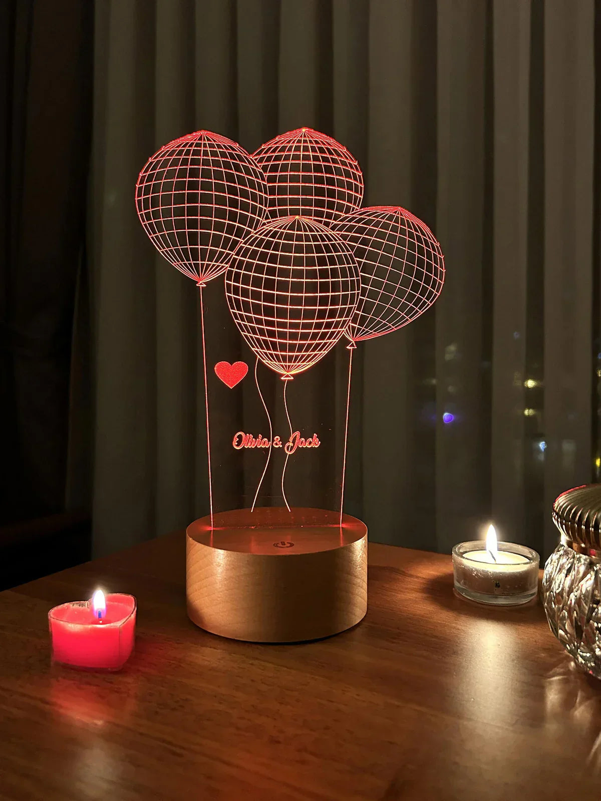 Lovity™ Seninle Hafifim - 3D Gece Lambası