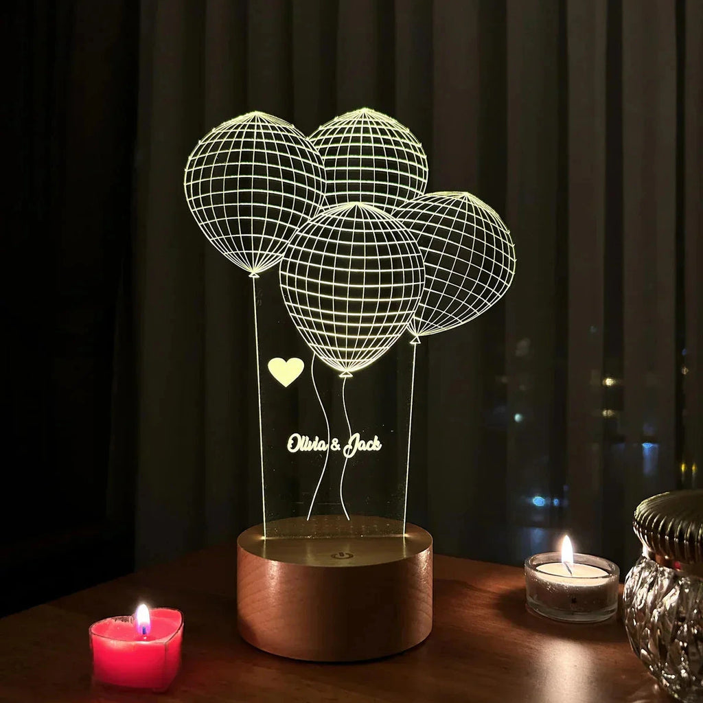 Lovity™ Seninle Hafifim - 3D Gece Lambası