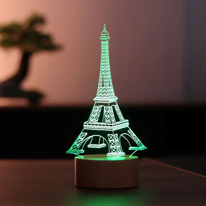 Lovity™ Paris Rüyası - 3D Gece Lambası