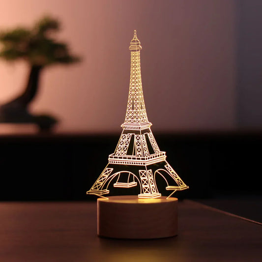 Lovity™ Paris Rüyası - 3D Gece Lambası